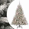vidaXL Brad de Crăciun artificial cu glob 120 cm 150 LED-uri Alb cald