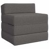 vidaXL Canapea Pat Pliabilă Gri deschis 200 x 70 x 10 cm Țesătură
