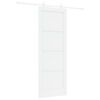 vidaXL Ușă glisantă 78 x 211 cm Lemn prelucrat Alb