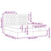 vidaXL Cadru de pat otoman cu saltele Roz 160x200cm catifea