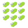 vidaXL Curele 10 buc, 0,25 tone, 5 m x 25 mm, verde fluorescent