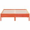 vidaXL Cadru de pat fără saltea, maro ceruit 150x200 cm lemn masiv pin