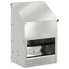 vidaXL Feeder pentru pui Argintiu 21 x 16 x 33 cm Oțel Galvanizat