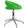 vidaXL Scaune de bucătărie pivotante, 2 buc. verde, piele artificială