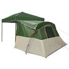 vidaXL Set Cort pentru Camping 2 pcs Verde Tafetă și Material
