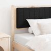 vidaXL Tăblie tapițată cu headboard Maro 90 cm Lemn de pin masiv