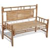 vidaXL Bancă de grădină, 120 cm, bambus