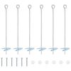 vidaXL Ancoră de Păm&acirc;nt 6 pcs Argintiu &Oslash;10 x 50 cm Metal Galvanizat