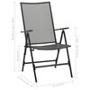 vidaXL Scaune din plasă pliante, 4 buc., antracit, oțel