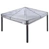 vidaXL Husă de &icirc;nlocuire pentru foișor 300 x 300 x 26 cm Transparent