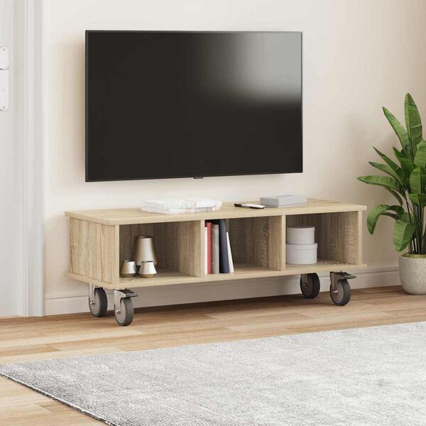 vidaXL Support TV Stejar Sonoma 100 x 35 x 35 cm Lemn compozit