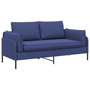 vidaXL Canapea cu 2 locuri 2-Locuri Albastru Poliție 188 x 81 x 89 cm