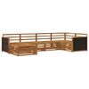 vidaXL Set de canapele de exterior 6 buc. natural