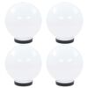 vidaXL Lămpi glob cu LED, 4 buc., 20 cm, PMMA, sferic