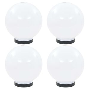vidaXL Lămpi glob cu LED, 4 buc., 20 cm, PMMA, sferic
