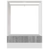 vidaXL Dulap pentru cuptor "Riga", gri sonoma, 60x46x81,5 cm,