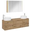 vidaXL Set de mobilier pentru baie 4 buc. Stejar Artizanal