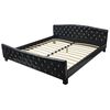 vidaXL Cadru de pat, negru, 180 x 200 cm, piele artificială