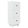 vidaXL Dulap cu sertare Alb 33 x 34,5 x 90 cm Lemn prelucrat