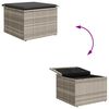 vidaXL Set de canapele pentru grădină 7 pcs Gri deschis Rattan poli