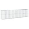 vidaXL Coș gabion cu capac, 750x100x200 cm, fier galvanizat