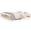 vidaXL Pat de zi extensibil, 2x(75x190) cm, lemn masiv de pin