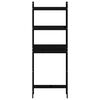 vidaXL Raft de toaletă, negru, 63x26x171 cm, lemn masiv de pin