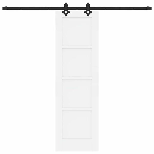 vidaXL Ușă glisantă ORKDAL Alb 61 x 198,5 cm Lemn de pin masiv