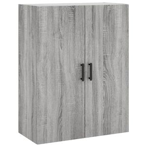 vidaXL Dulap montat pe perete, gri sonoma, 69,5x34x90 cm