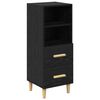 vidaXL Bufet cu sertar Stejar negru 34 x 34.5 x 90 cm Lemn compozit