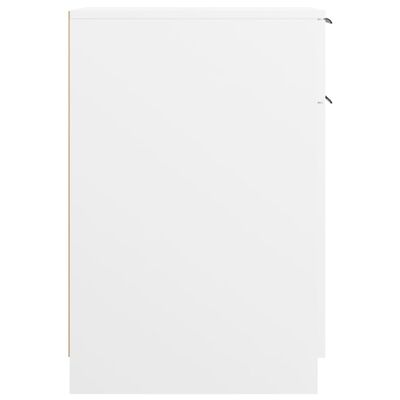 vidaXL Dulap de birou, alb, 33,5x50x75 cm, lemn prelucrat