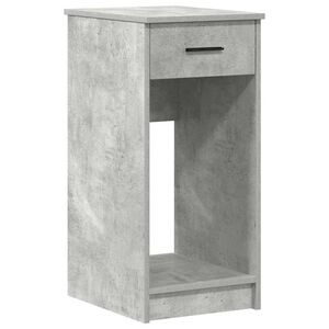 vidaXL Suport turn computer cu sertar gri beton 35x45x77 cm