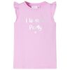 Tricou pentru copii cu m&acirc;neci cu volane, lila, 104
