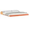 vidaXL Cadru de pat Maroniu cerat 200 x 200 cm Lemn de pin masiv
