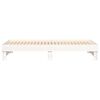vidaXL Pat de zi extensibil, alb, 2x(90x200) cm, lemn masiv de pin