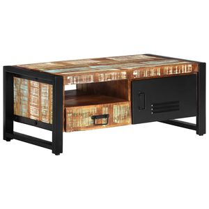 vidaXL Măsuță de cafea, 100x50x41 cm, lemn masiv reciclat