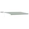vidaXL Cort electric retractabil Verde și alb 4,5 &times; 3 m