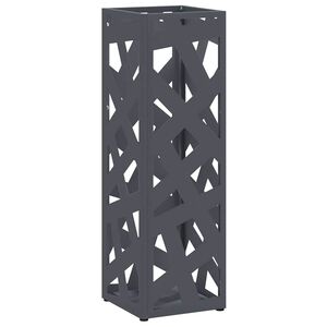 vidaXL Suport pentru umbrele Antracit 15,5 x 15,5 x 49 cm Metal