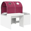 vidaXL Pat cu Tunel 4 pcs Stejar artisanal și roșu Lemn prelucrat
