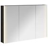 vidaXL Dulap cu oglindă pentru baie Stejar Negru 103,5 x 15,5 x 70 cm