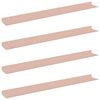 vidaXL Raft suspendat Montare pe perete 4 buc. Roz 80 x 9 x 2,5 cm