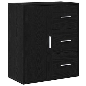 vidaXL Bufet Stejar Negru 60 x 31 x 70 cm Lemn prelucrat