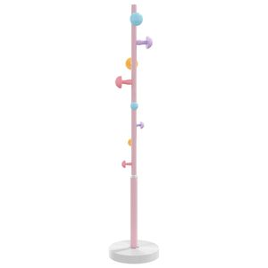 vidaXL Cuier de haine, roz, 172 cm, fier vopsit electrostatic