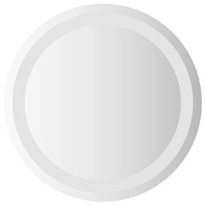 vidaXL Oglindă de baie cu LED Transparent &Oslash; 40 cm sticlă securizată
