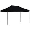 vidaXL Cort de petrecere pliabil Pop-Up, 440x292x315 cm, negru