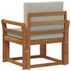 vidaXL Canapea de exterior Lemn de acacia solid și poliester