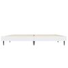 vidaXL Cadru de pat, alb, 140x190 cm, lemn prelucrat