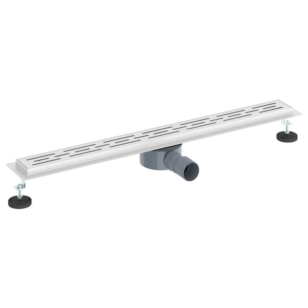 vidaXL Scurgere pentru duș cu capac din sticlă și sifon de 360&deg; 80 cm