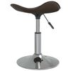 vidaXL Scaune de bucătărie 2 buc. maro, oțel cromat/piele artificială