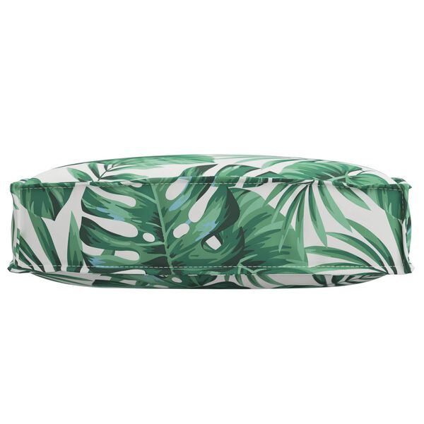 vidaXL Pernă pentru șezut din paleți model frunze 60 x 60 x 12 cm